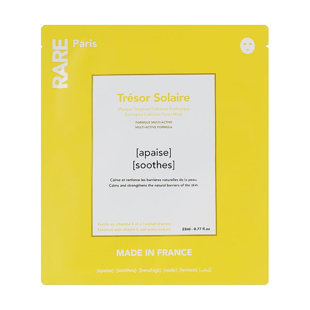 Заспокійлива тканинна маска для обличчя RARE Paris Tresor Solaire Ecological Cellulose Facial Mask, 23 мл